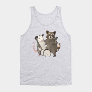 Opossum and Raccoon with banjos Tank Top